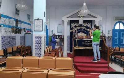 Arche sainte de la synagogue de La Goulette